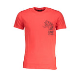 Cavalli Class Red Cotton T-Shirt -   -  Cavalli Class.